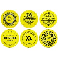 Xic d'Alfons X247324 a X247329 (6 Placas)